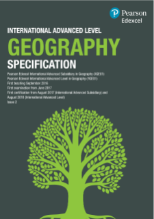 International Advanced Level Geography (2016) Specification